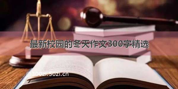 最新校园的冬天作文300字精选