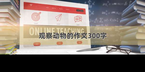 观察动物的作文300字