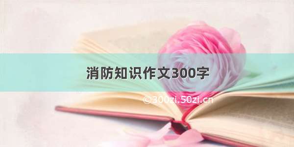 消防知识作文300字