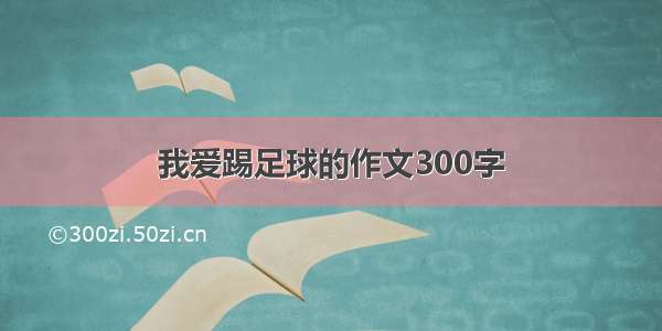 我爱踢足球的作文300字