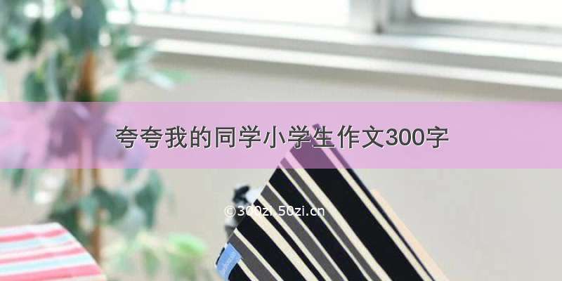 夸夸我的同学小学生作文300字