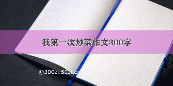 我第一次炒菜作文300字