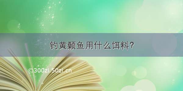 钓黄颡鱼用什么饵料？