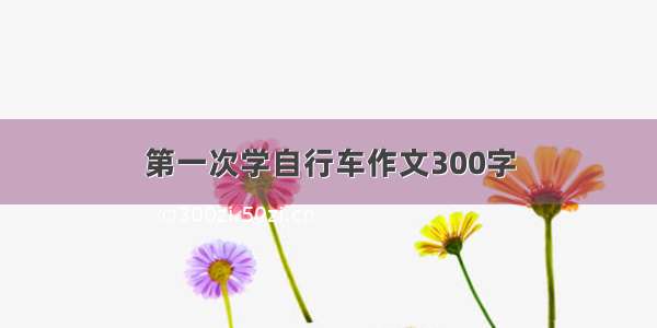 第一次学自行车作文300字