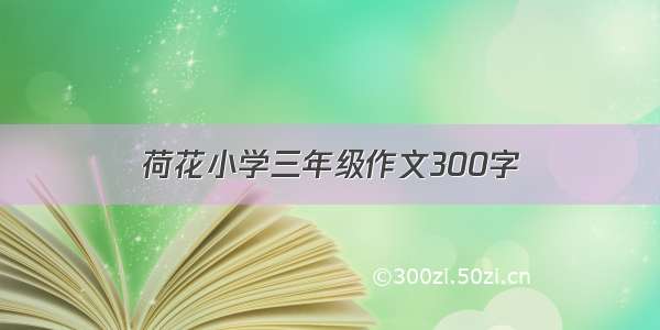 荷花小学三年级作文300字