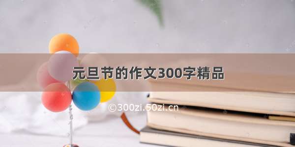 元旦节的作文300字精品