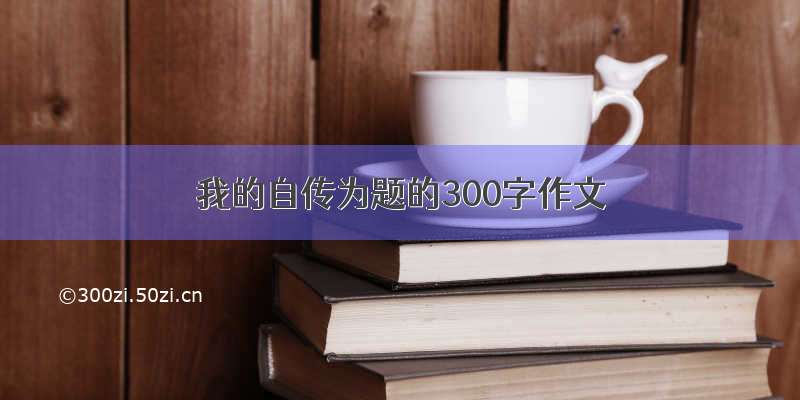 我的自传为题的300字作文