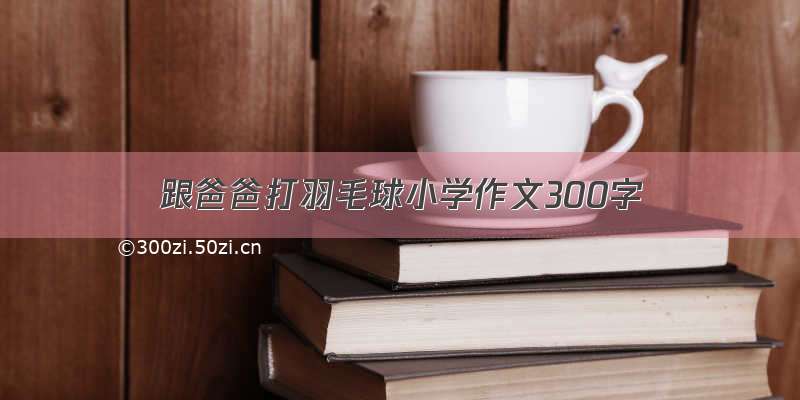 跟爸爸打羽毛球小学作文300字