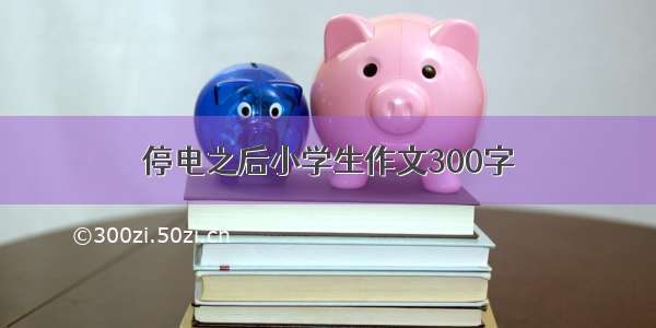 停电之后小学生作文300字