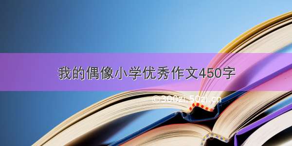 我的偶像小学优秀作文450字