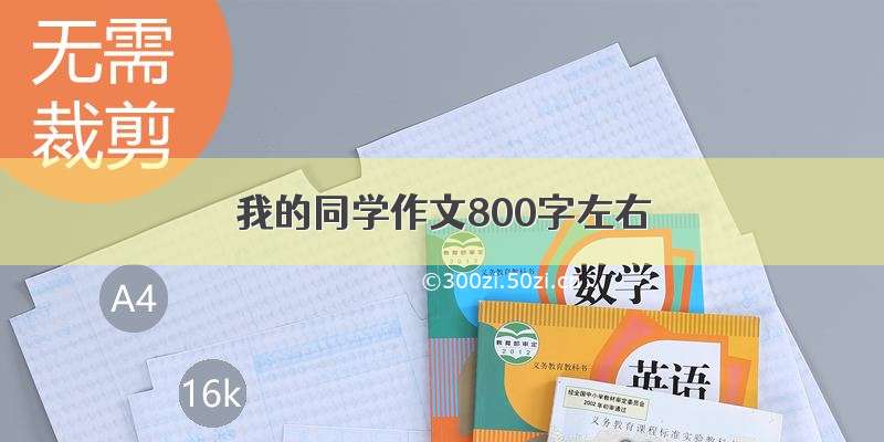 我的同学作文800字左右