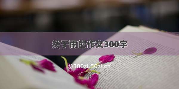 关于雨的作文300字