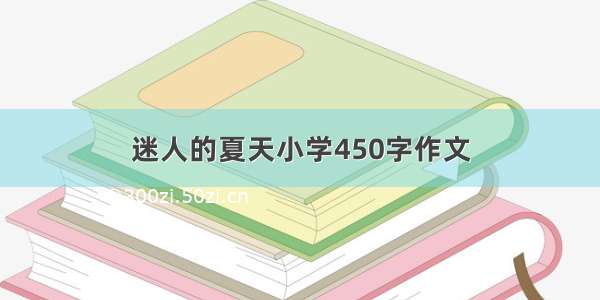 迷人的夏天小学450字作文