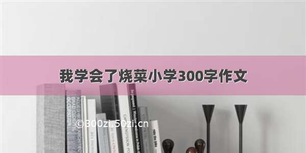 我学会了烧菜小学300字作文