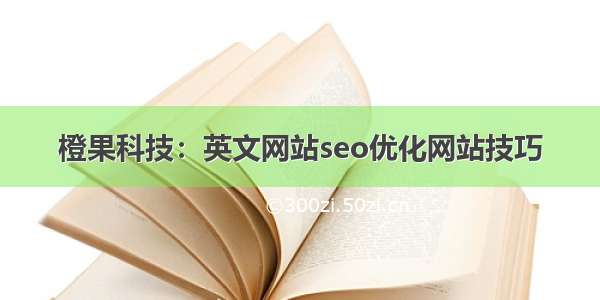 橙果科技：英文网站seo优化网站技巧