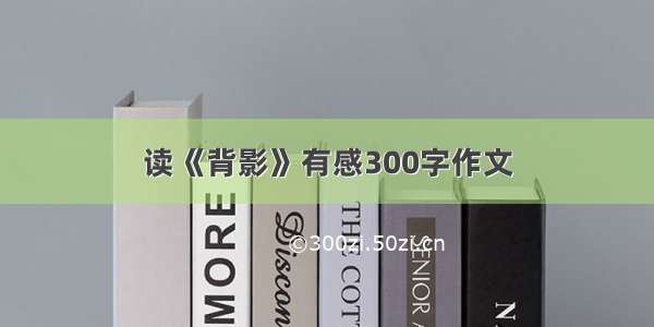 读《背影》有感300字作文