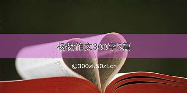 杨树作文300字5篇