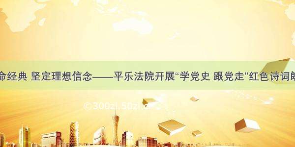 重温革命经典 坚定理想信念——平乐法院开展“学党史 跟党走”红色诗词朗诵大会