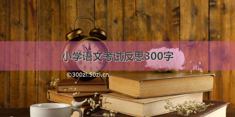 小学语文考试反思300字