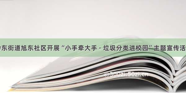 黔东街道旭东社区开展“小手牵大手 · 垃圾分类进校园”主题宣传活动