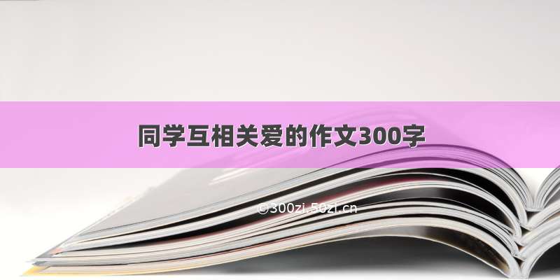 同学互相关爱的作文300字