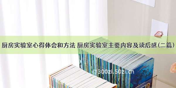 厨房实验室心得体会和方法 厨房实验室主要内容及读后感(二篇)