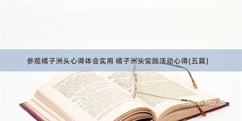 参观橘子洲头心得体会实用 橘子洲头实践活动心得(五篇)