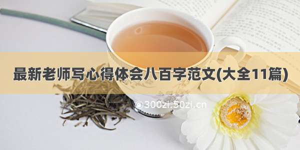 最新老师写心得体会八百字范文(大全11篇)