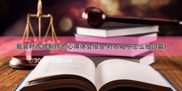 服装衬衣领制作的心得体会报告 衬衣袖子怎么做(8篇)