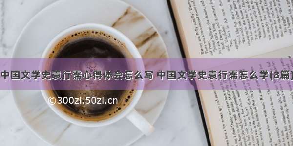 中国文学史袁行霈心得体会怎么写 中国文学史袁行霈怎么学(8篇)