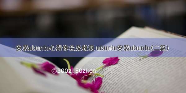 安装ubuntu心得体会及收获 ubuntu安装ubuntu(二篇)