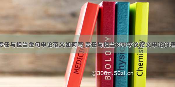 责任与担当金句申论范文如何写 责任与担当800字议论文申论(3篇)