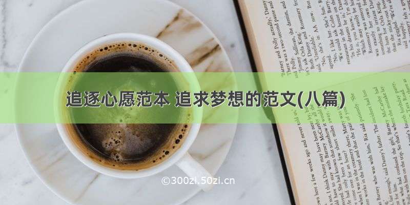 追逐心愿范本 追求梦想的范文(八篇)