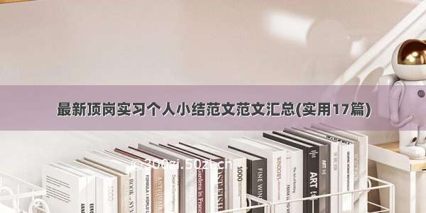 最新顶岗实习个人小结范文范文汇总(实用17篇)