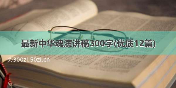 最新中华魂演讲稿300字(优质12篇)