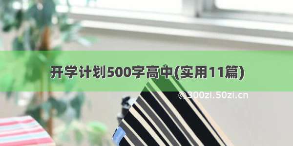 开学计划500字高中(实用11篇)