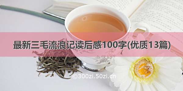 最新三毛流浪记读后感100字(优质13篇)