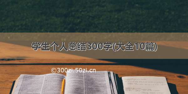 学生个人总结300字(大全10篇)