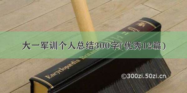 大一军训个人总结300字(优秀12篇)