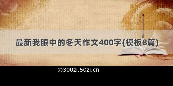 最新我眼中的冬天作文400字(模板8篇)