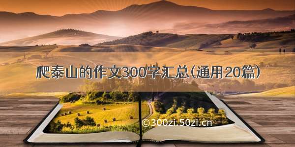 爬泰山的作文300字汇总(通用20篇)