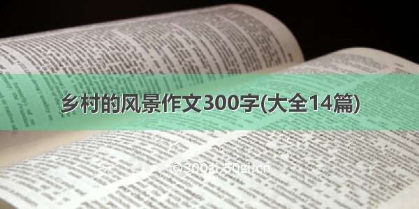 乡村的风景作文300字(大全14篇)