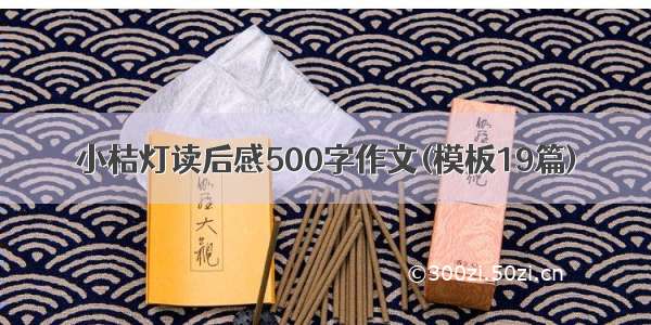 小桔灯读后感500字作文(模板19篇)