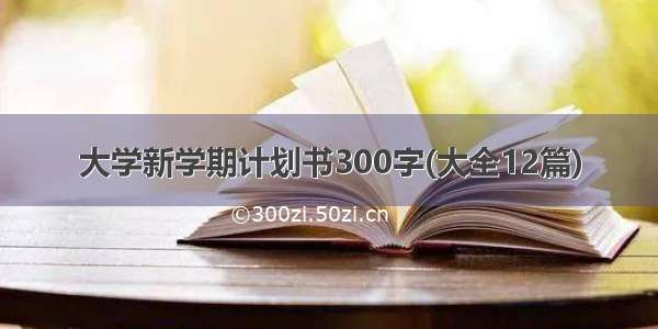 大学新学期计划书300字(大全12篇)