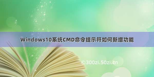 Windows10系统CMD命令提示符如何新增功能