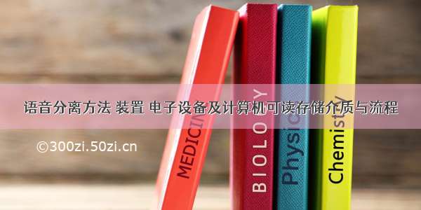 语音分离方法 装置 电子设备及计算机可读存储介质与流程