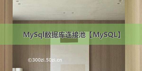 MySql数据库连接池【MySQL】