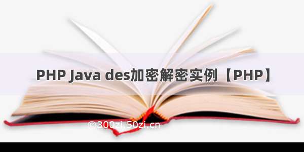 PHP Java des加密解密实例【PHP】