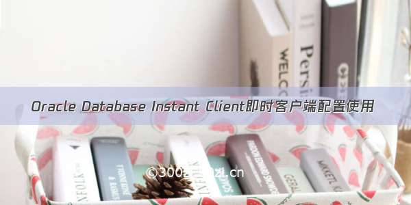 Oracle Database Instant Client即时客户端配置使用