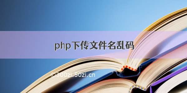 php下传文件名乱码